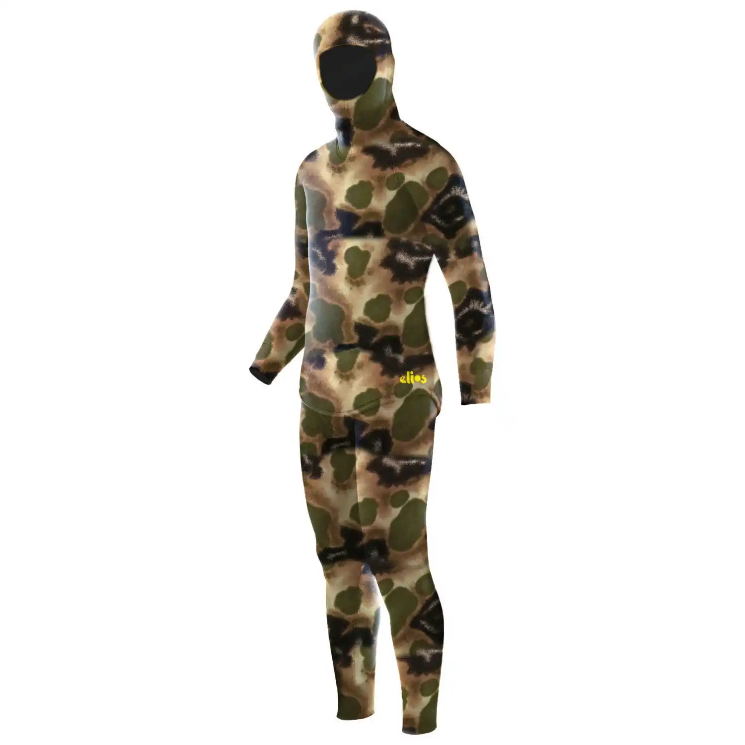Elios Traje de Neopreno Classic Marrón Camuflaje Hidro