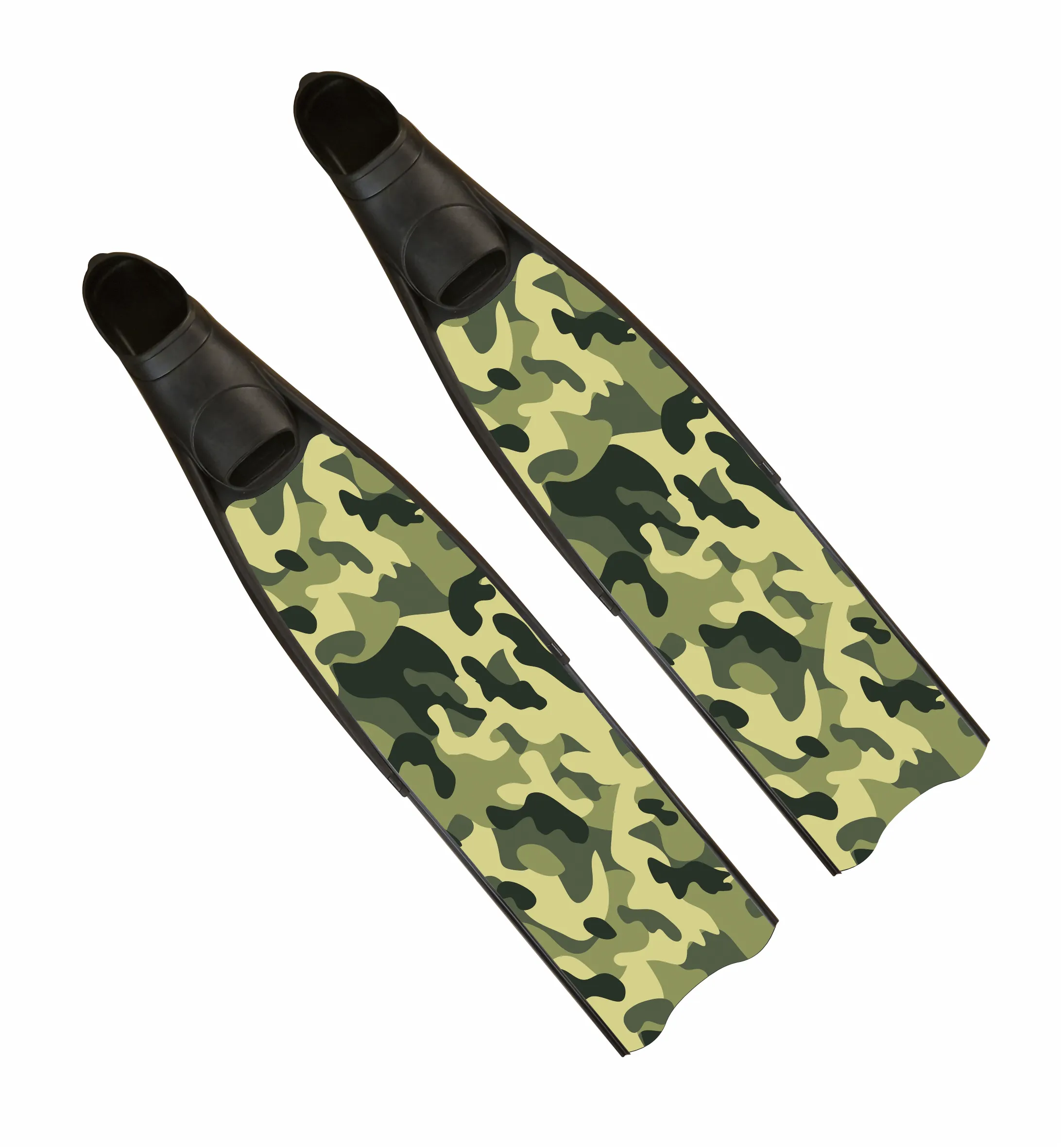 Iceberg Aletas Freediving Camuflaje Verde