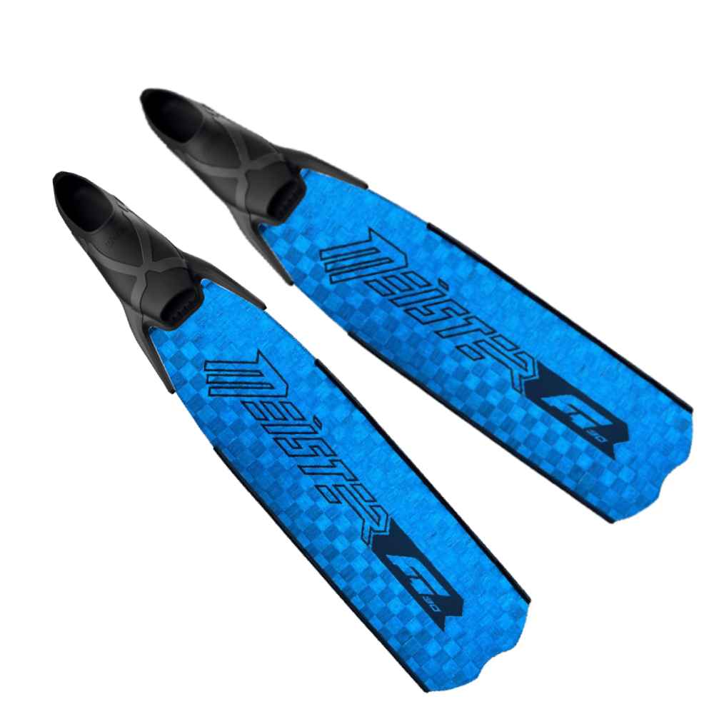 Meister Aletas F1 30° Azul Carbono