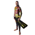 Meister Traje de Neopreno #45 PRO Smooth Open Cell Camuflaje Rojo