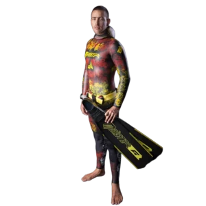 Meister Traje de Neopreno #45 PRO Smooth Open Cell Camuflaje Rojo