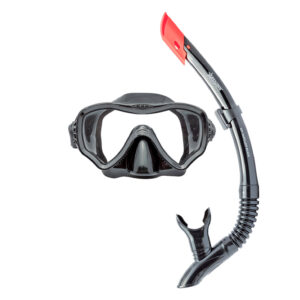 Abysstar Papillon Black SR Máscara + Snorkel Set