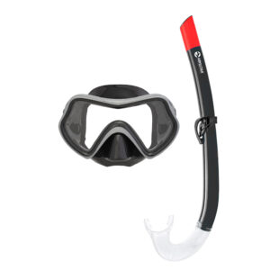 Abysstar Giove Black SR Máscara + Set de Snorkel