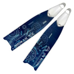 Prussian Blue Aletas Industrial Diagram - Edición Limitada