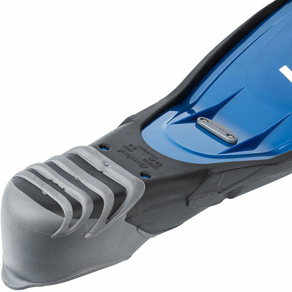 Detalle del calzante y pala (Cressi Gara Modular Sprint)