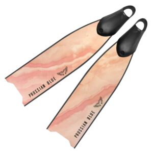 Prussian Blue Aletas Peach Lake de Fibra de Vidrio