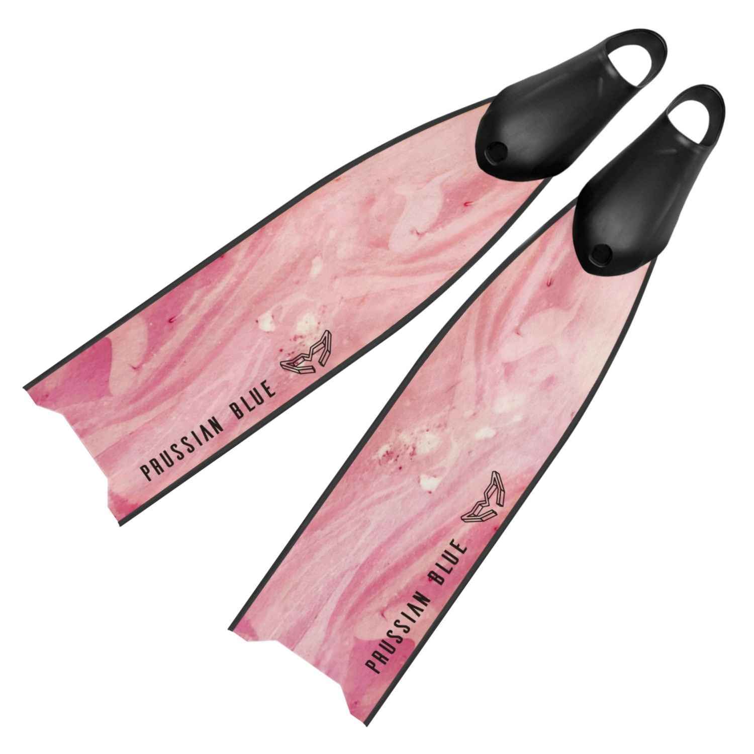 Prussian Blue Aletas Pink Lake de Fibra de Vidrio