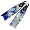 Prussian Blue Aletas Purple Splash de Fibra de Vidrio
