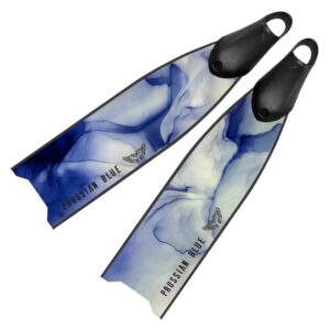 Prussian Blue Aletas Purple Splash de Fibra de Vidrio